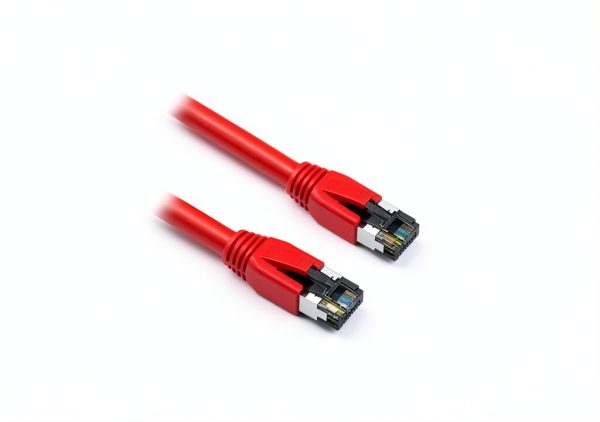 Nippon Labs Cat8 Ethernet Cable 40Gbps Shielded Red-0