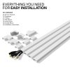On Wall Cable Concealer Kit Paintable Cord Cover TV Mounting-1