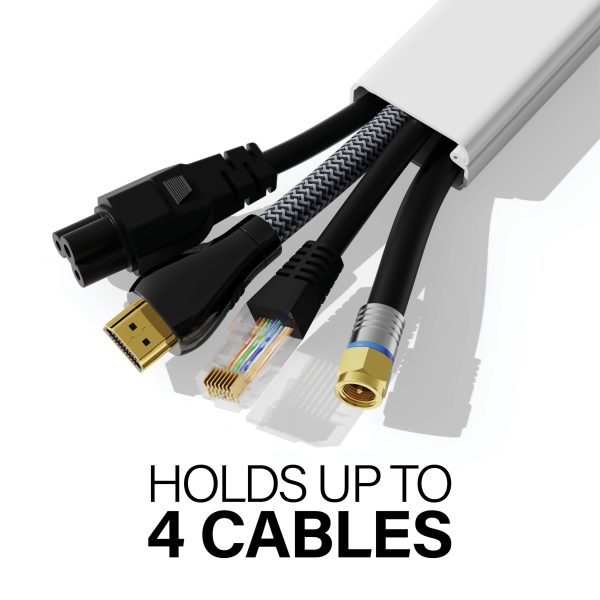 On Wall Cable Concealer Kit Paintable Cord Cover TV Mounting-2