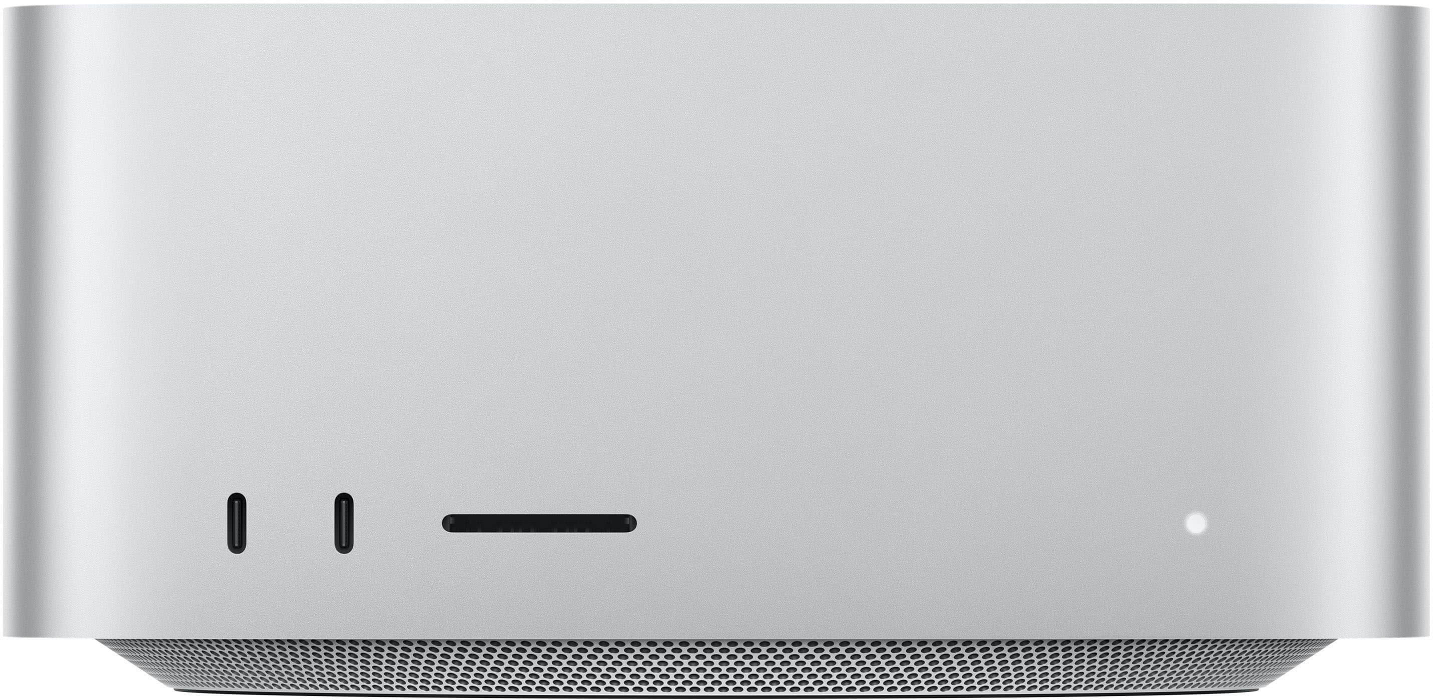 Installing Apple Mac Studio M4 Max Desktop Professional Workflows on a wooden desk