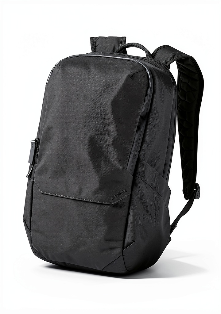 ALPAKA Elements Backpack Pro in Black Axoflux fabric on a desk