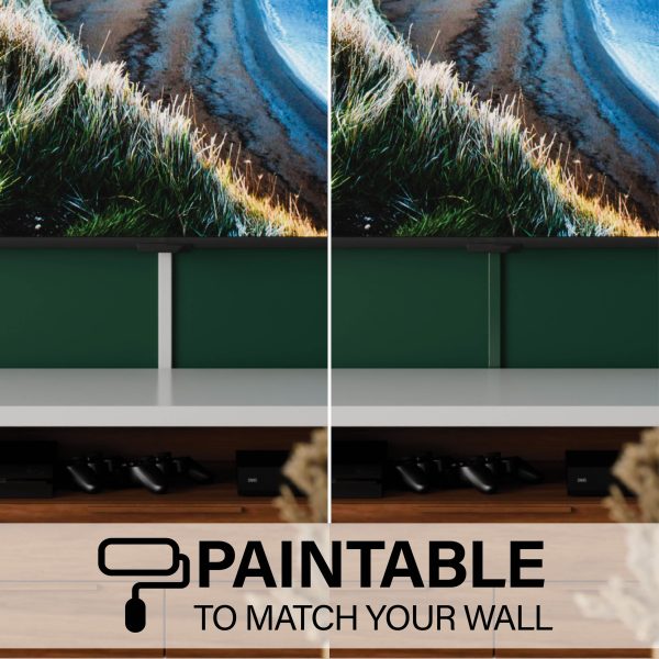 On Wall Cable Concealer Kit Paintable Cord Cover TV Mounting-6