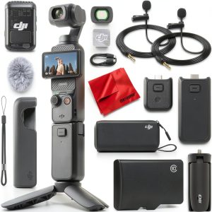 DJI Osmo Pocket 3 Creator Combo 3‑Axis 4K Gimbal Camera with Dual Mic-0