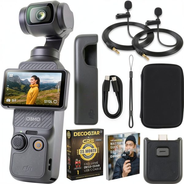 DJI Osmo Pocket 3 4K 120fps 3‑Axis Gimbal + 26‑Month Protection-0