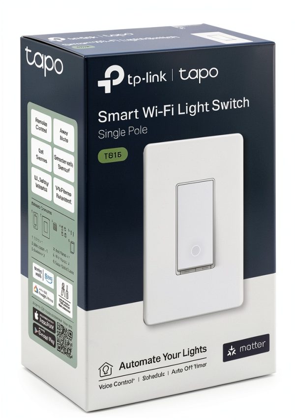TP-Link Tapo Matter Smart Switch TS15 Wire Install WiFi Control-2