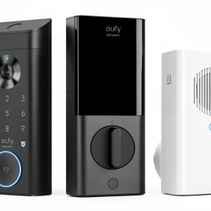 eufy Smart Lock E330 WiFi Deadbolt with Chime Keypad Gray-0