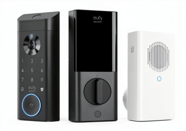 eufy Smart Lock E330 WiFi Deadbolt with Chime Keypad Gray-0