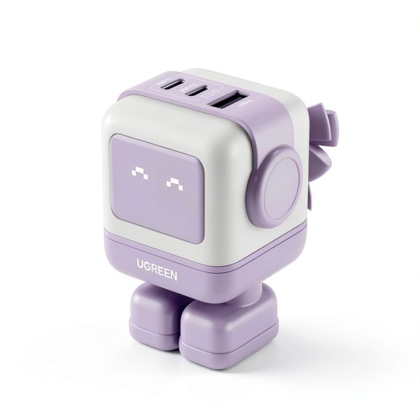 UGREEN Uno 65W USB-C Charger GaN Wall Adapter with Robot LED Display-0