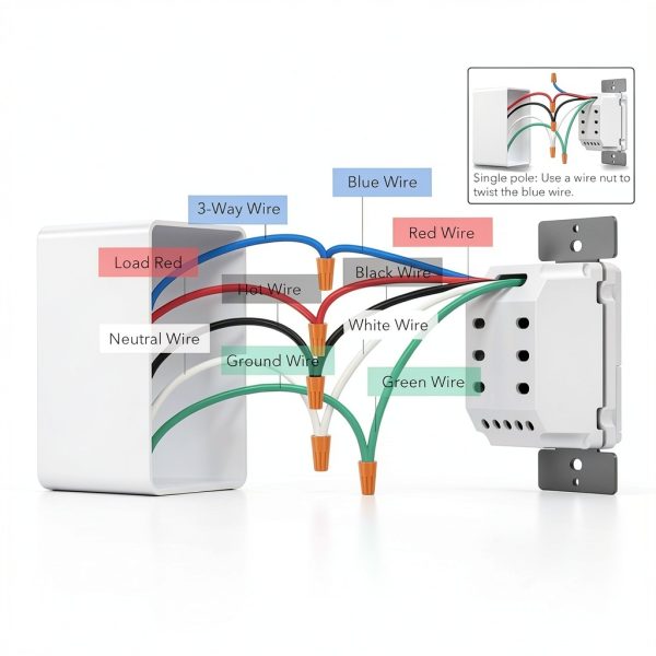Digital Light Timer Switch with Neutral Wire - ETL Listed-6